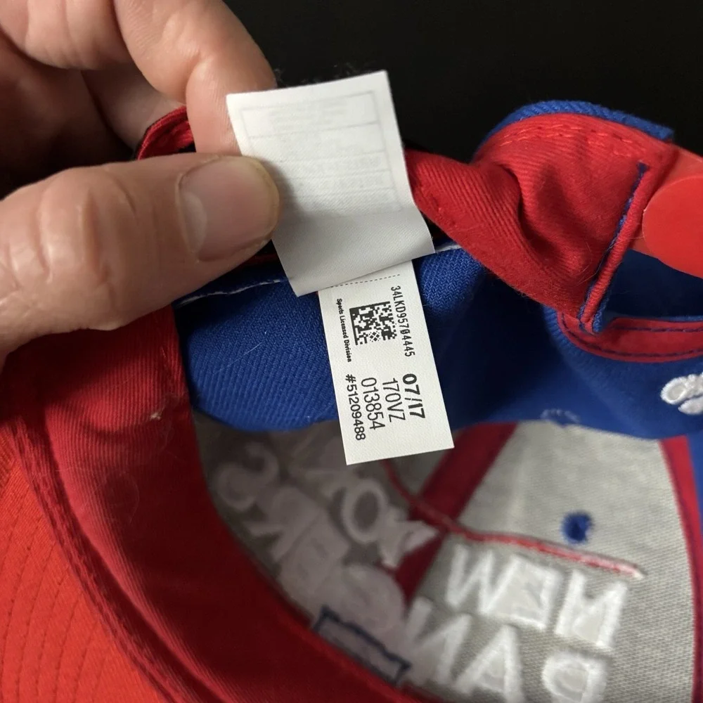 Adidas NHL SnapBack Hat New York Rangers Blue‎ Red OSFM Hockey
